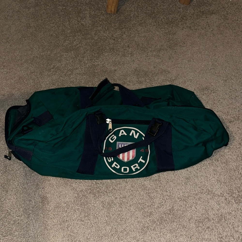 Vintage GANT 1990s Teal Large Duffel